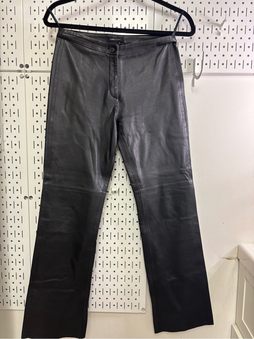 Vintage BCBG Max Azria Women’s Black Leather Pants